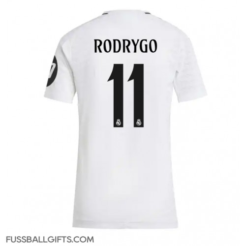 Real Madrid Rodrygo Goes #11 Fußballbekleidung Heimtrikot Damen 2024-25 Kurzarm